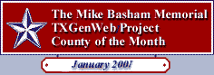 County of Month Award January 2001